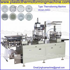 China CE Standard Automatic cup lid/cover thermoforming Machine for paper cut, plastic cup on sale