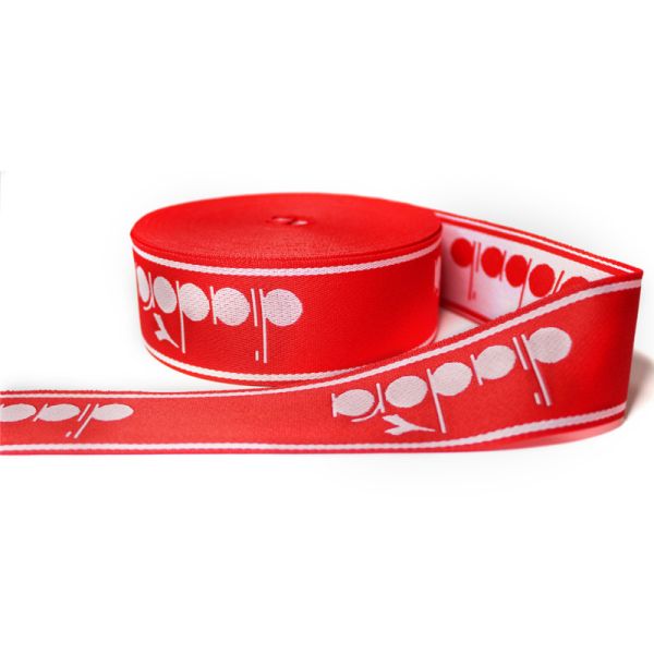 100% Polyester Nylon Jacquard Webbing For Luggage Seat Belt