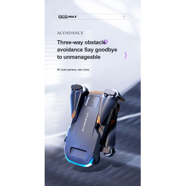 Beginner Drones K101 Max Camera Drone With Dual 4k Hd Optical Flow Localization Drone Real-time Transmission Helicopter Professional