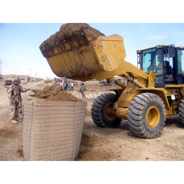 100*100mm Galvanized HESCO Baskets Brown Hesco Bag