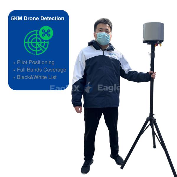 Cheap LZ998 Fixed Drone Detector Passive Detection Full Frequency 30MHz-6GHz Precise Identification IP66 Lightweight for sale
