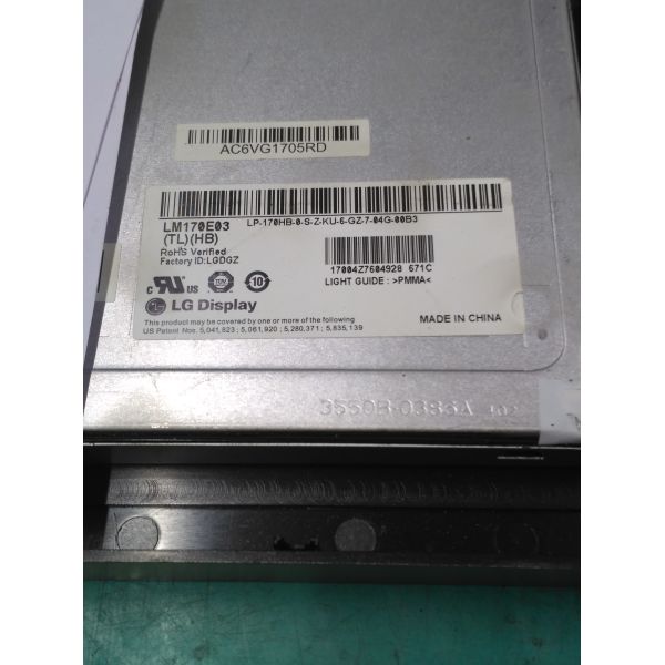 17.0" 96PPI 1280x1024 Square Tft Display 250cd/M2 9.66W LM170E03-TLHB