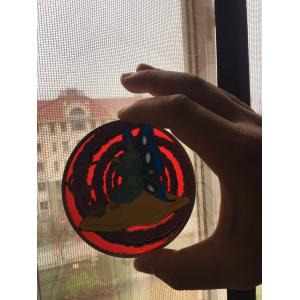 China OEM Lapel Pin Manufactures Hard Enamel with Satained Glass Effects Lapel Pins on sale