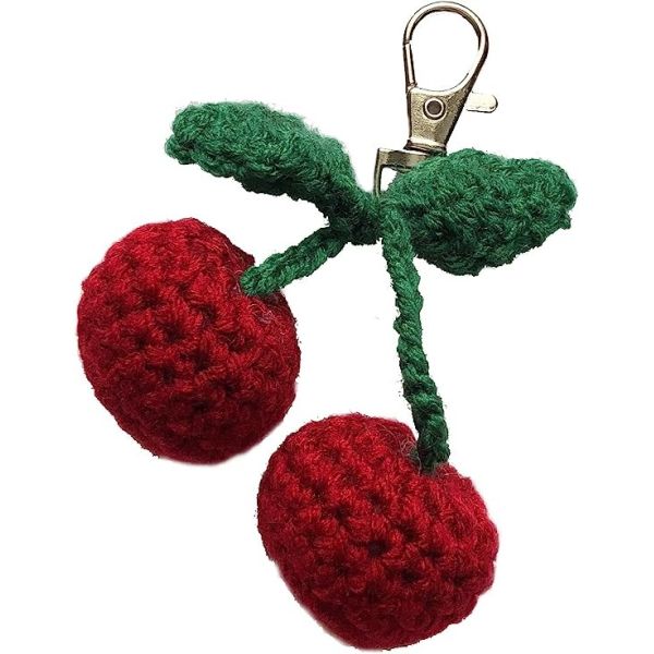 Crochet Plush Keychain - Keychain Accessory Handmade Bag Charm Key Chain Car Keyring Charm Handbag Bag Purse Pendant