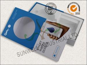 Quality Water Sensor Electronics Packaging Boxes With Visual PVC Window Matt Lamination wholesale