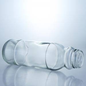 Quality Customized Logo Clear Milk Bottle 320ml 500ml Glass Juice Coffee Bottle With Screw Lid wholesale