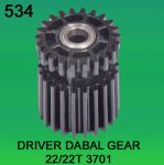 DRIVE DABAL GEAR TEETH-22/22 FOR NORITSU qss3701 minilab