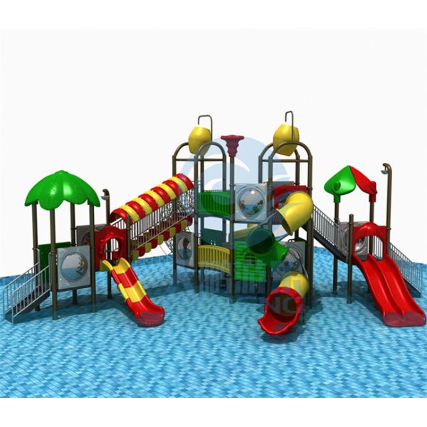Security Playground Water Slide Kids LLEPE Outdoor Water Slide Environment Friendly