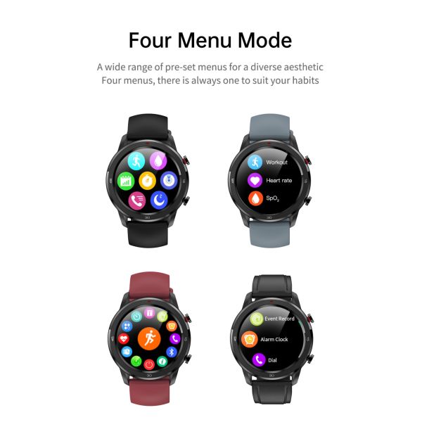 1.28 Inch IP67 Water Resistant Smartwatch Connected To TWS Headset