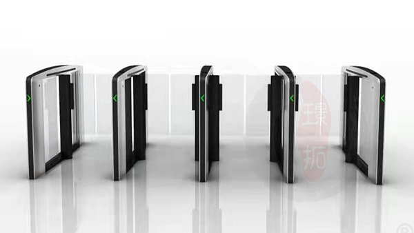 304 Stainless Steel Pedestrian Speed Lane Gate Turnstile 45 People/Minute