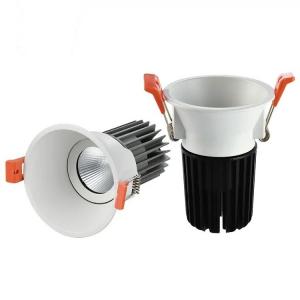 China Recessed LED Ceiling Downlights Aluminum Alloy 16° 24° 38° Beam Angle COB Downlights on sale