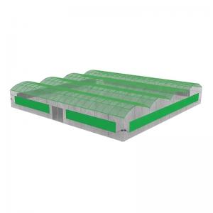 Quality Large-Scale Farming Container with Multi-Span Agricultural Greenhouses wholesale