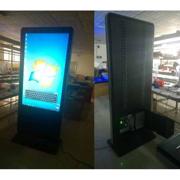 Interactive Kiosk Touch Screen 55 Inch Floor standing LCD Display All In One PC