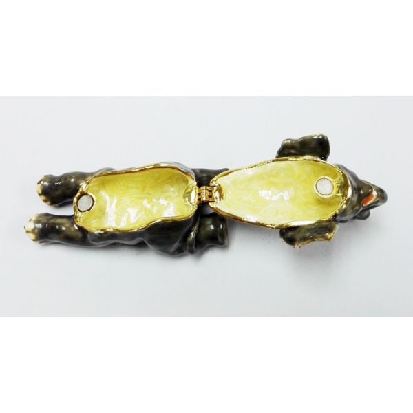 Custom metal elephant shaped vintage jewelry box for promotional gift