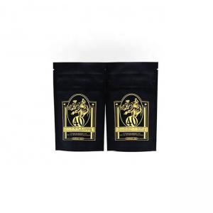 China 70g Stand Up Retort Pouch 100 Mircons Black Printed Laminated Pouches on sale
