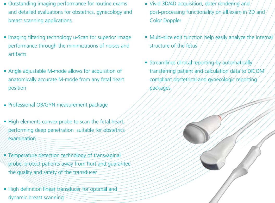 Sonoscape S12 Trolley Color Doppler System Digital Color Doppler Ultrasound System Pregnancy Scanner