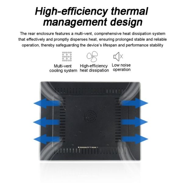 19-inch Embedded Computer Metal case Enclosed Industrial Touch Control All-in-one Machine