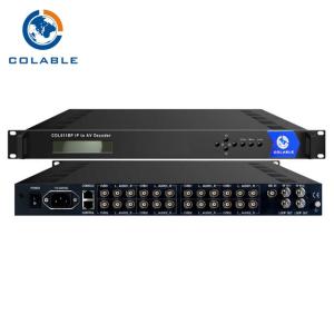China IP to AV Integrated Receiver Decoder IP to AV 8 Channels AV MPEG 2 MPEG4 Decoder on sale