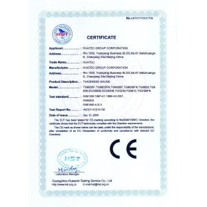 HUATEC  GROUP  CORPORATION Certifications