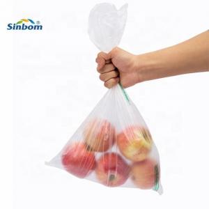 China 11-50micron Thickness LDPE Plastic Roll Bags for Transparent Fresh Produce Packaging on sale