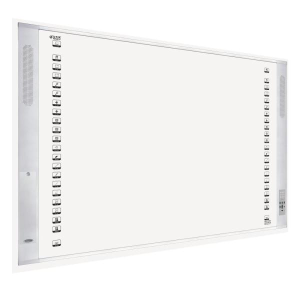 Cheap Android 12 Iboard Interactive Whiteboard With 10/20 Points Multi-Touch Function Win PC Speaker Built In For School Teach for sale