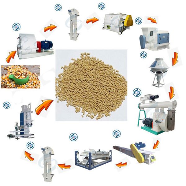 Ring Die Poultry Feed Processing Plant For Producing Poultry And Livestock Feed