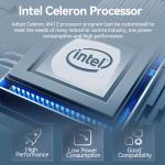 J6412 N100 Processor Mini Fanless PC DDR4 Dual LAN Dual COM RS232 Triple Display