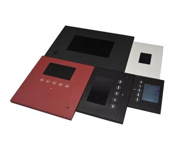 Cheap Printed cover LCD video module display 7 inch TFT LCD video module components with AC adaptor power for sale