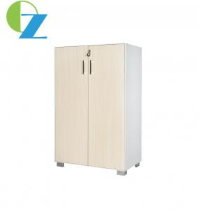 Quality Zinc Handle Slim Metal And Wood Storage Cabinet Thin Edge 2 Tier wholesale