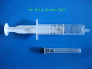 Quality Two Part Disposable Insulin Syringes With Stainless Steel Needle wholesale