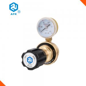 China Inlet 1/4 NPT Brass Single Stage Oxygen Pressure Regulator with Outlet Gauge on sale