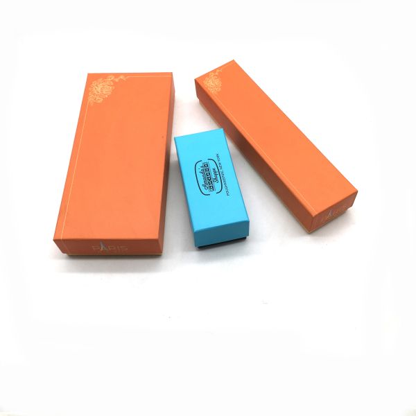 2 Pcs Chocolate Packaging Printing Kraft Paper Box With Plastic Clear Inner