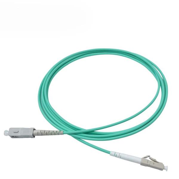 Cheap Simplex Patch Cord OM3 Multimode 3.0mm LSZH Jacket with LC SC FC ST Connectors for sale