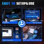 TOPDON TopScan PRO Diagnostic Tool 13 Reset Functions I/M Readiness, Injector