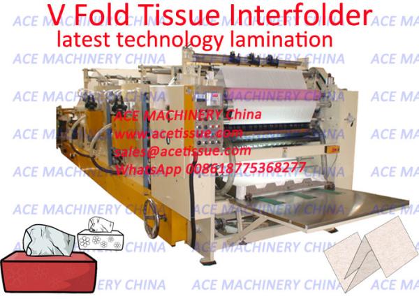 Cheap China Automatic Drawing Type Facial Paper Tissue Converting Machine With Gluing Lamination Unit for sale