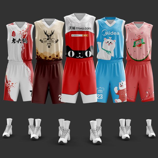 Training Basketball Uniform Fully Sublimation Custom Youth Boys Girls SET Unisex OEM Customized Anti Logo Band Style Suit Wear