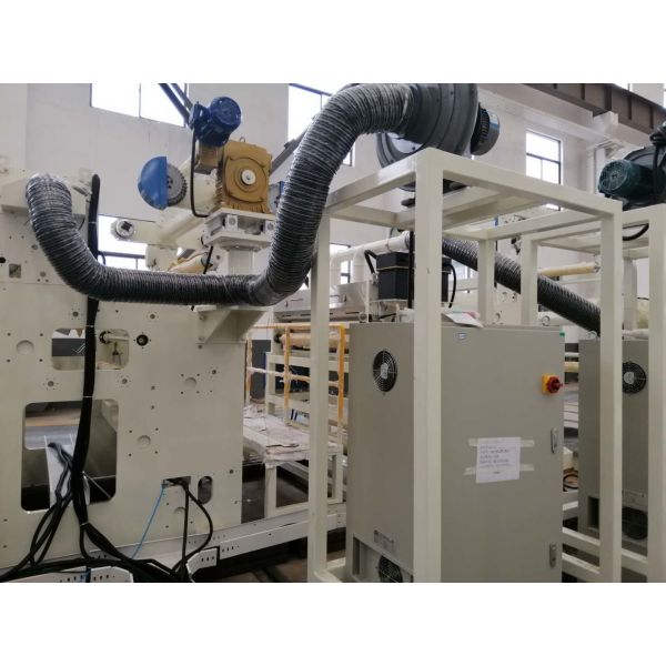 Automatic Hot Melt Plastic Lamination Machine with Rapid Cooling System in white and blue