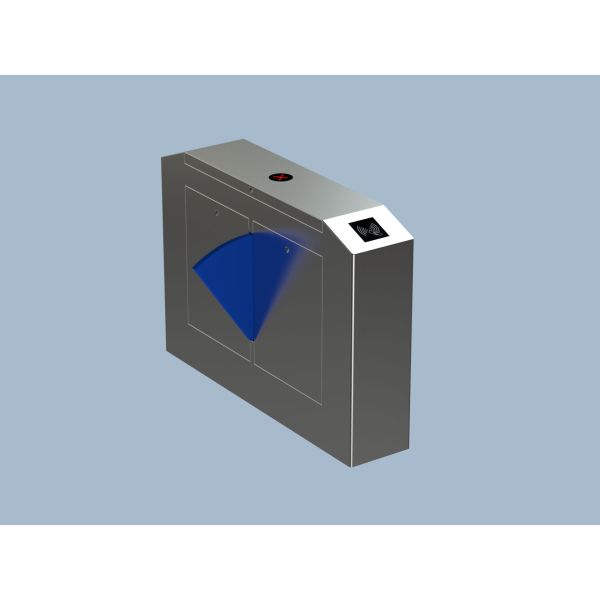 304 Stainless Steel Flap Barrier Gate 35-40 Person / Min Speed 3 Pairs Infrared Sensor