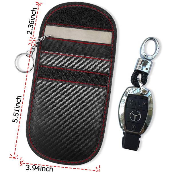 Slim Car Key Signal Blocker Case Anti Theft WiFi GSM LTE NFC RF Blocker