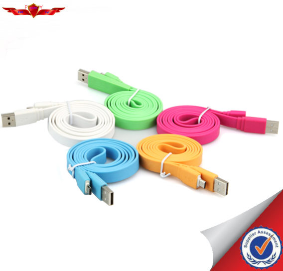 New 10 Colors 1.0M USB 2.0 Micro USB Data Cable Fo Samsung With Retail Package