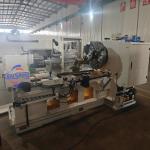 Large Spindle Boring Pipe Threading Lathe Machine With Double Chuck