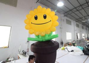 China EN14960 Commercial Cartoon Inflatable Sun Flower For Advertising on sale