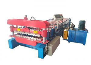 Quality Steel Roof And Wall Corrugated Sheet Roll Forming Machine Hydraulic Cutter wholesale