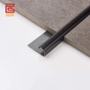 Buy cheap 12mm Black External Corner Tile Trim Quarter Round Tile Metal Edge Trim from wholesalers