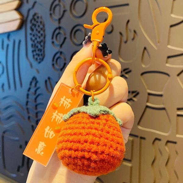 Crochet Plush Keychain - Keychain Accessory Handmade Bag Charm Key Chain Car Keyring Charm Handbag Bag Purse Pendant