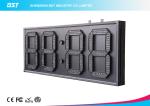Custom 7 Segment White Led Digital Clock With Temperature Display
