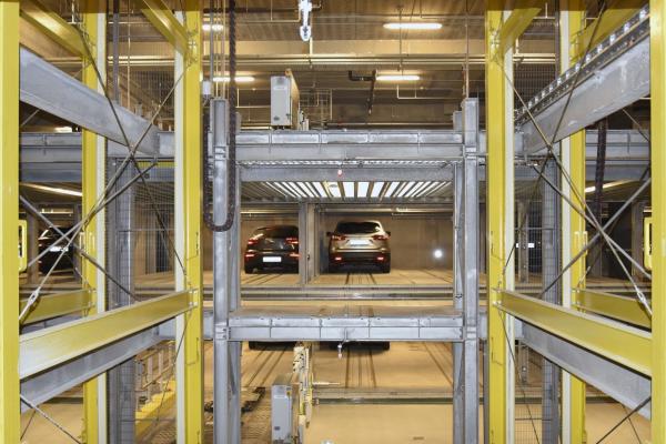 Cheap 2.2kW Automated Car Parking System With Touch Screen And LED Guidance for sale