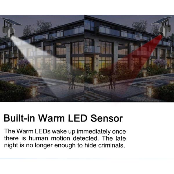 2MP 4G Solar Powered PTZ Camera 1080P APP Control Night Vision Cellular Security Camera