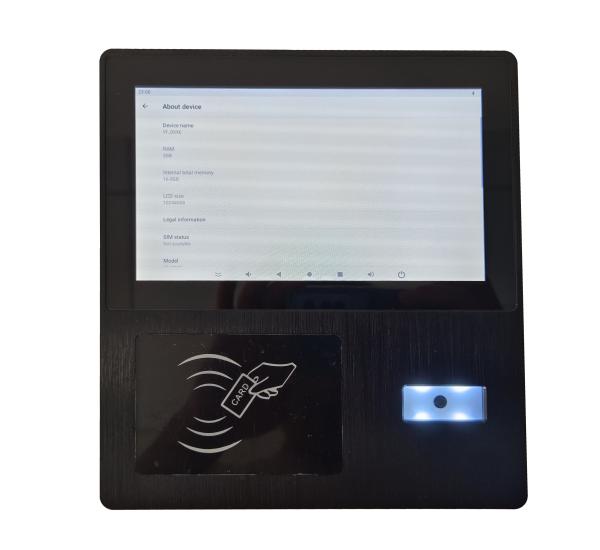 7" panel PC NFC RFID card reader QR code 2D scanner embedded industrial panel PC