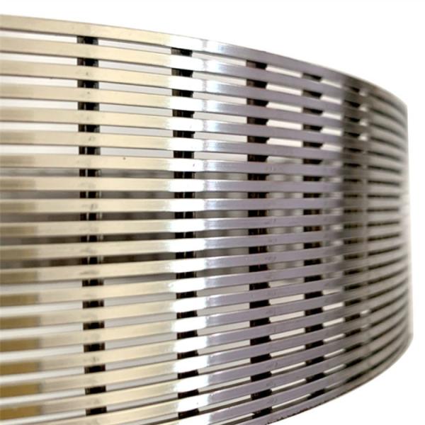 V Shaped Wrapped 0.025mm Slot Pipe 316L Johnson Screen Filter For Water